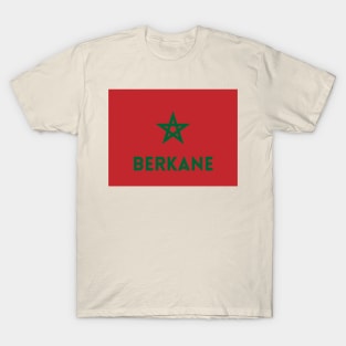 Berkane City in Moroccan Flag T-Shirt